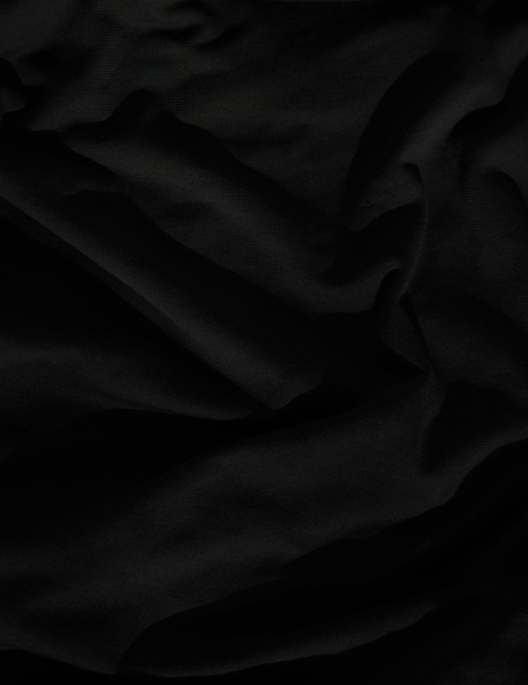 Folds of black fabric